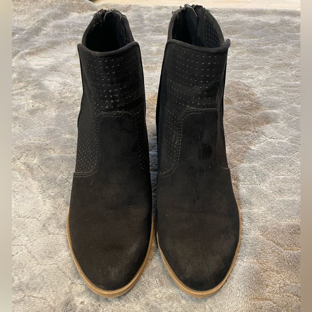 Black ankle boots